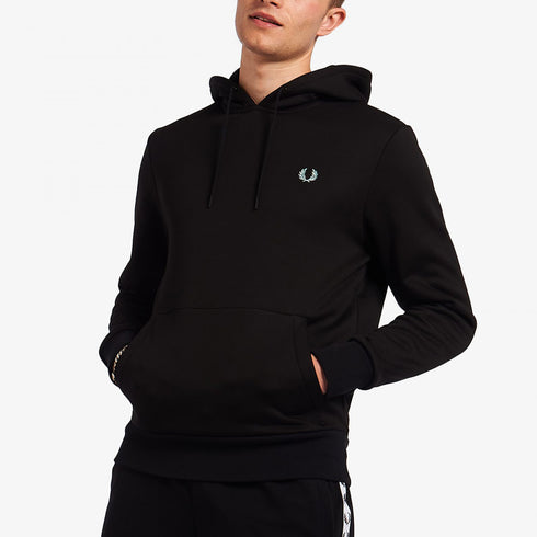 Fred Perry 印花抓毛連帽衫